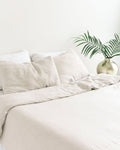 Natural Chambray Linen Duvet Cover Set — main view