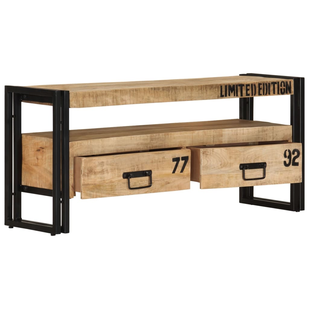Mango Wood Console Cabinet — front view