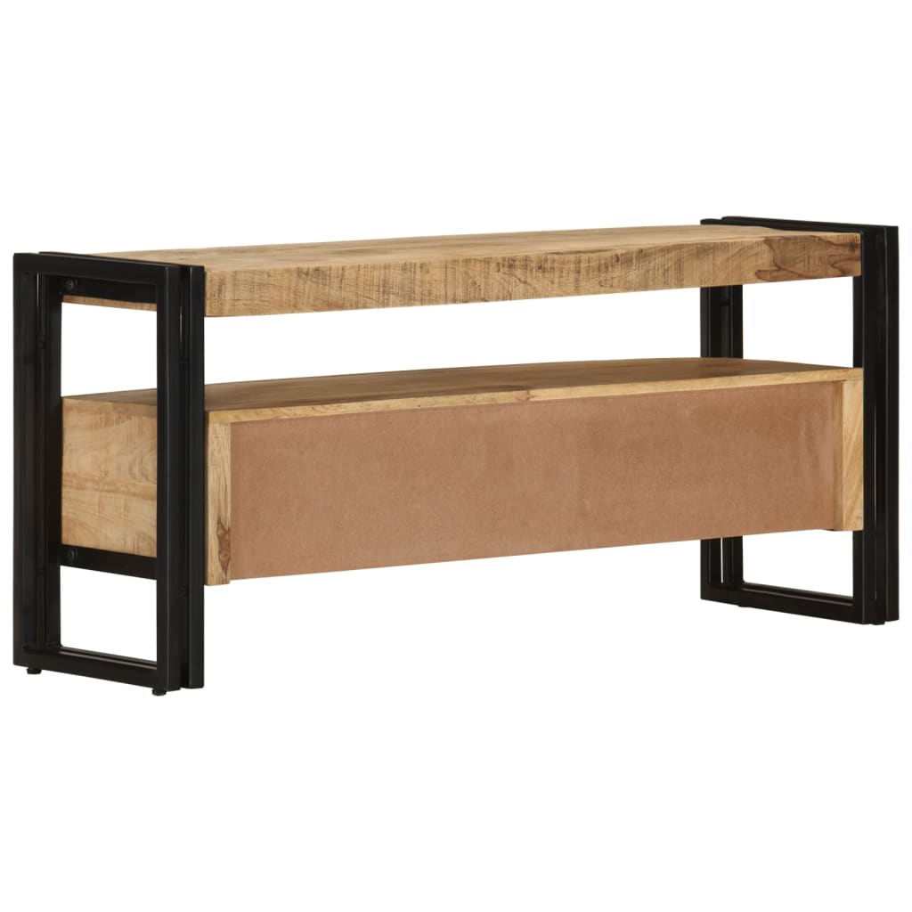 Mango Wood Console Cabinet — drawer detail