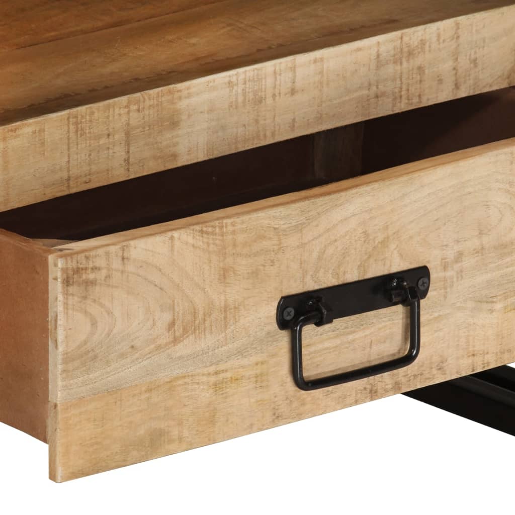 Mango Wood Console Cabinet — side view