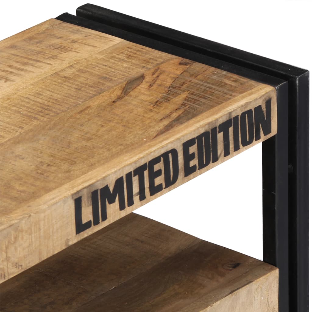 Mango Wood Console Cabinet — storage detail