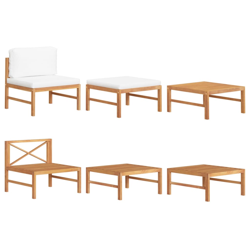 Teak Courtyard Lounge 3-Piece Set — main view