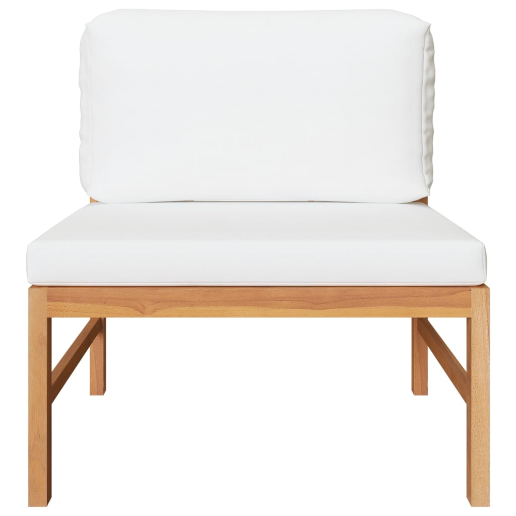 Teak Courtyard Lounge 3-Piece Set — teak table detail