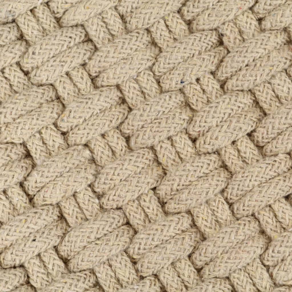 Natural Cotton Rope-Weave Rug 160 by 230 cm — room view