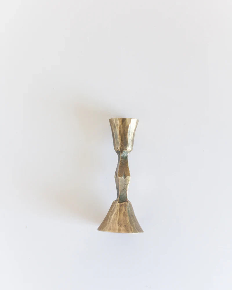 Coastal Candlelight hand-forged iron candle stand — silhouette