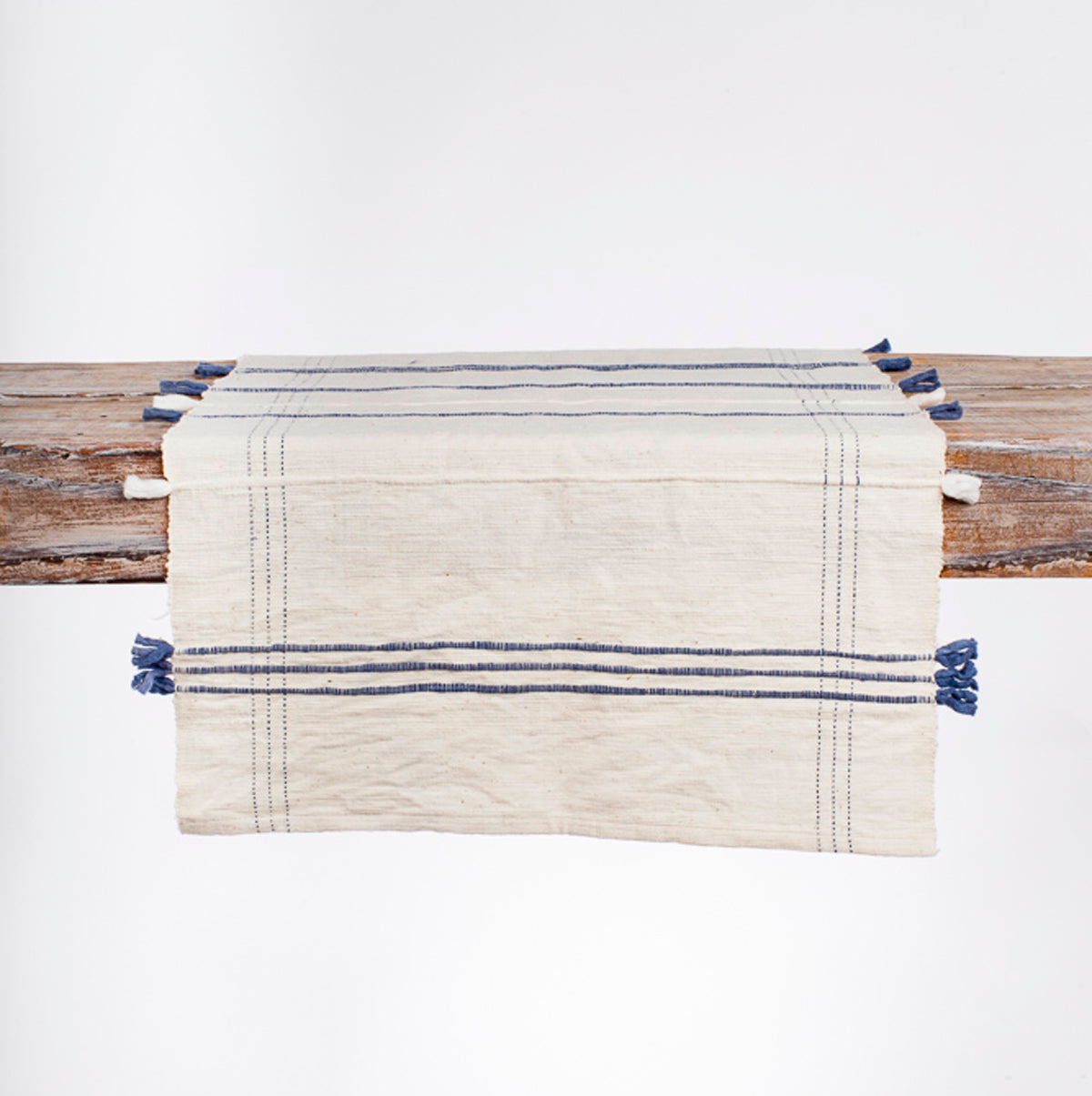 Coastal Table Layer handwoven cotton runner — main view