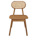 Almond Rattan Dining Chair — main view