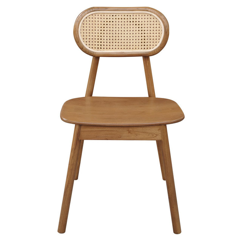 Almond Rattan Dining Chair — main view