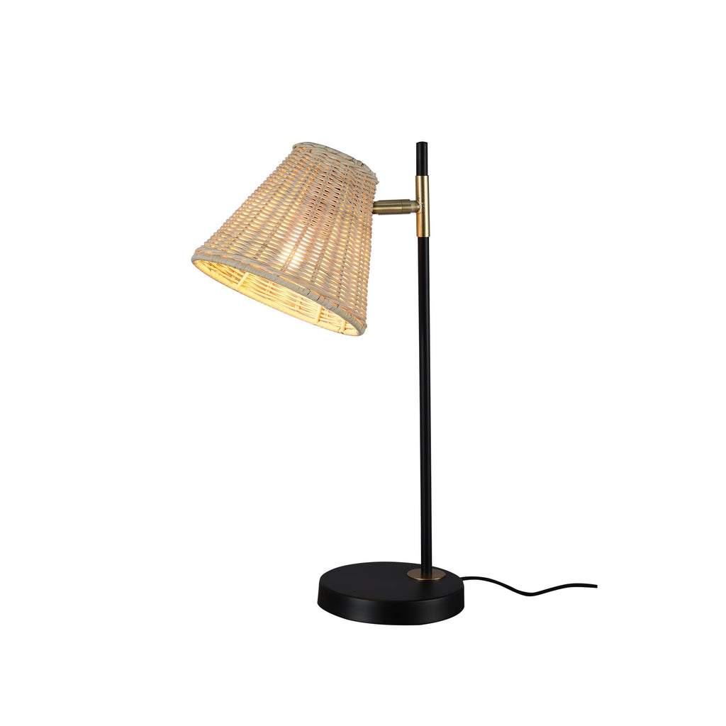 Yvette Rattan Table Lamp — rattan detail