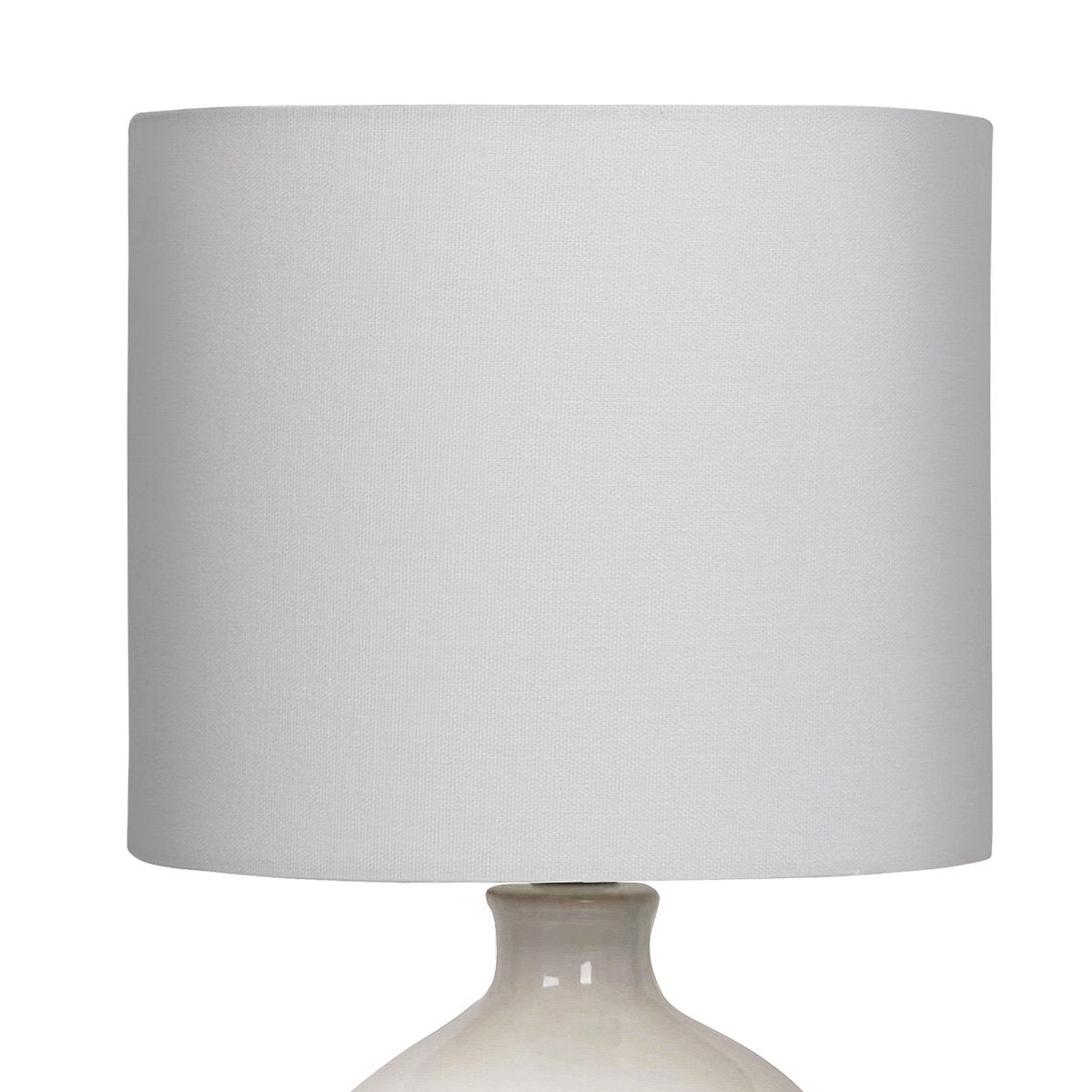 Soft-Cream Ceramic Table Lamp — ceramic base detail